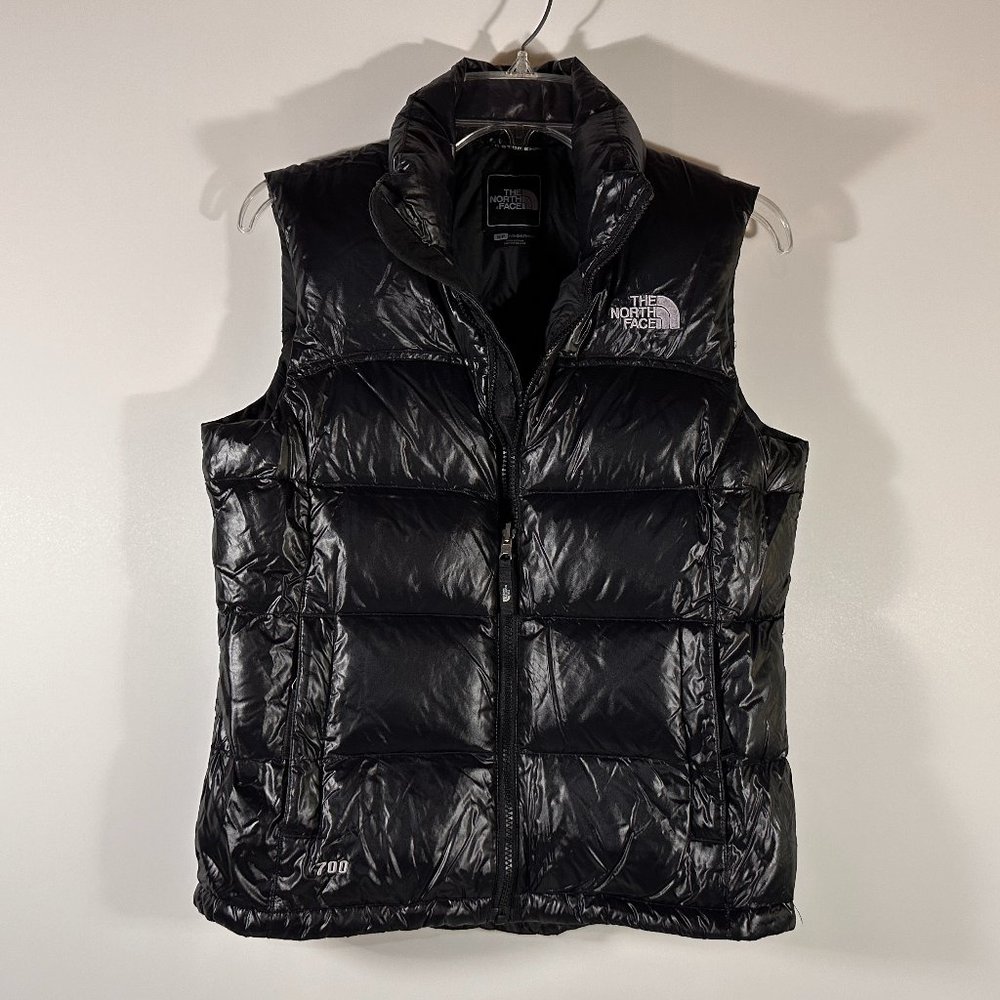 The North Face 700 Goose Fill Black Down Puffer Vest Women Size S